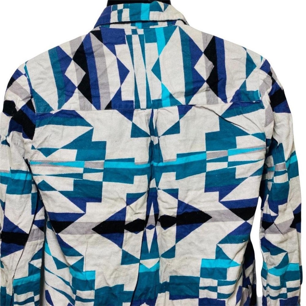 Aztec print button up - Picture 3 of 4